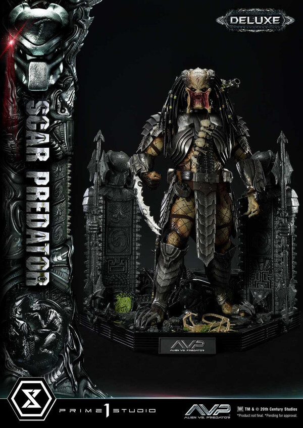 Alien Warrior, Face Hugger, Scar Predator (DX), Alien Vs Predator, Prime 1 Studio, Pre-Painted, 1/3, 4580708048437